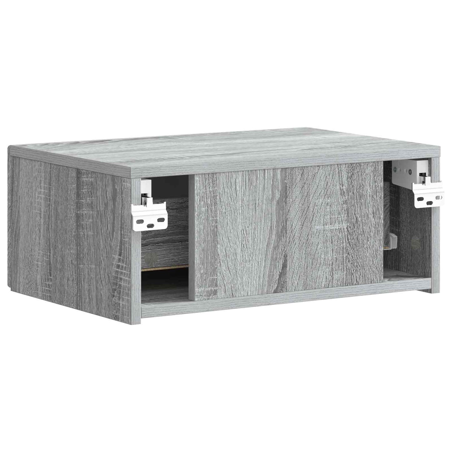 Mobiletto da notte a muro Grigio Sonoma 49 x 34,5 x 20 cm | homemem39