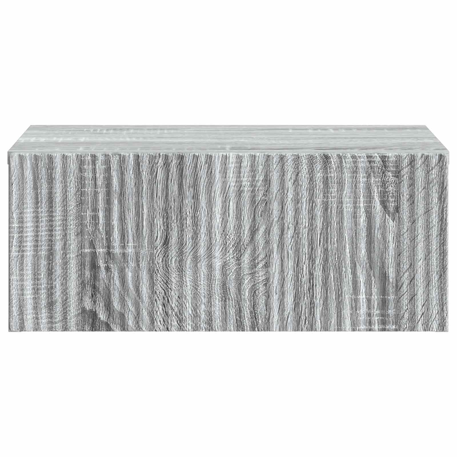 Mobiletto da notte a muro Grigio Sonoma 49 x 34,5 x 20 cm | homemem39
