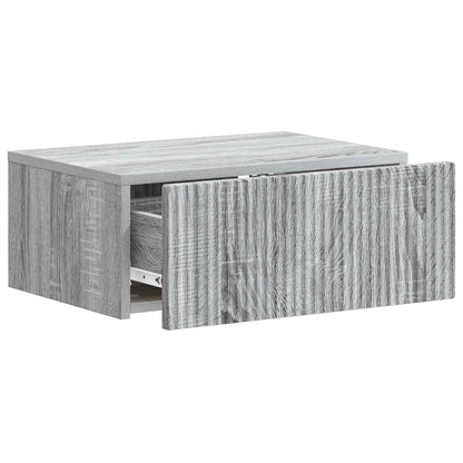 Mobiletto da notte a muro 2 pcs Grigio Sonoma 49 x 34,5 x 20 cm | homemem39