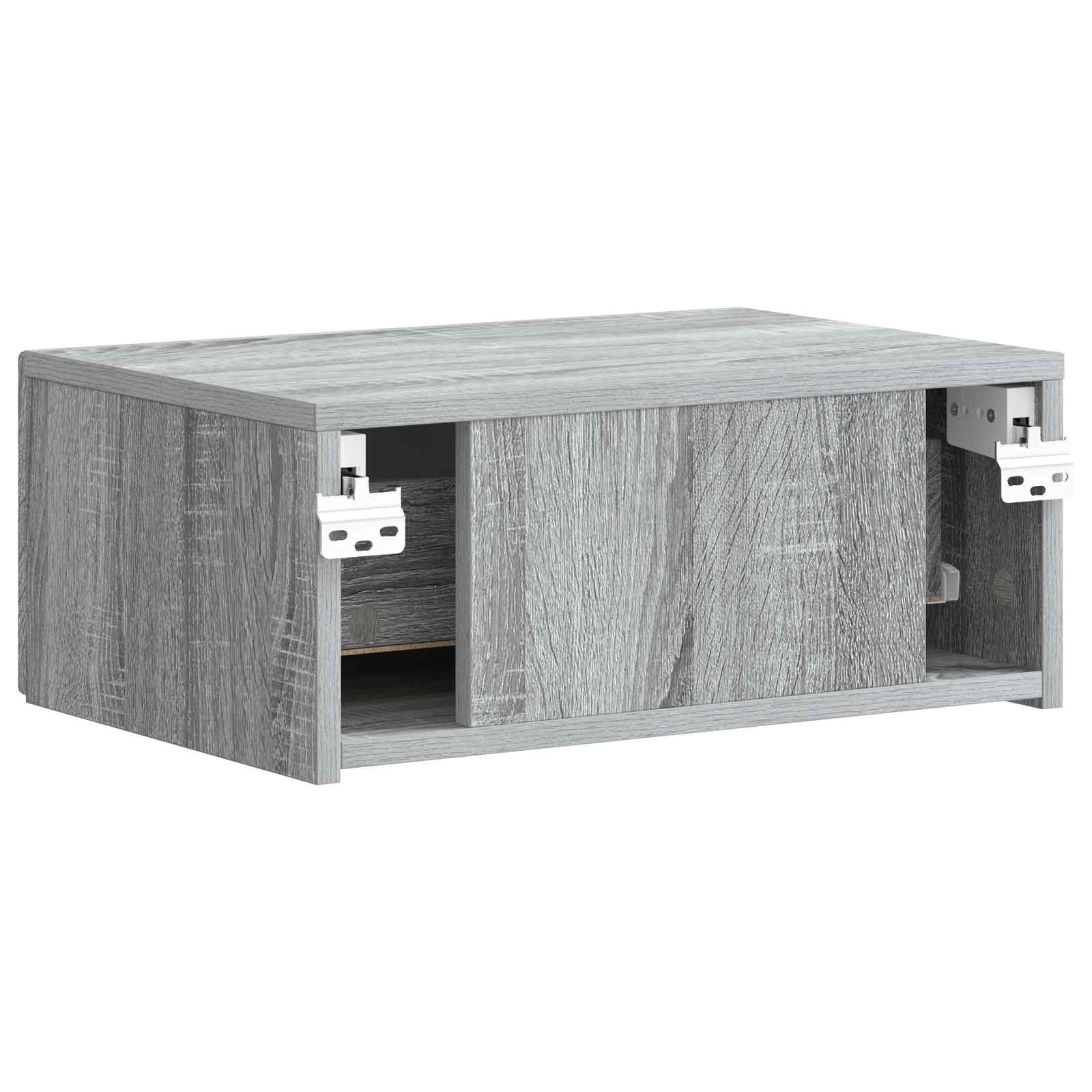 Mobiletto da notte a muro 2 pcs Grigio Sonoma 49 x 34,5 x 20 cm | homemem39