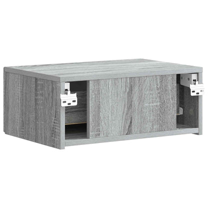 Mobiletto da notte a muro 2 pcs Grigio Sonoma 49 x 34,5 x 20 cm | homemem39