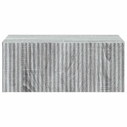 Mobiletto da notte a muro 2 pcs Grigio Sonoma 49 x 34,5 x 20 cm