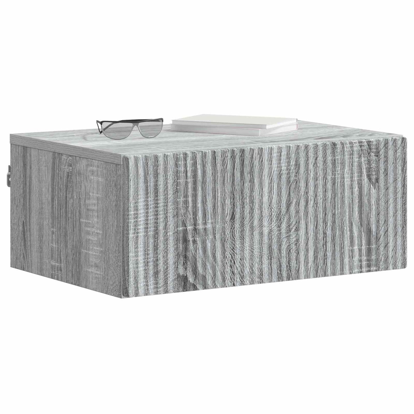 Mobiletto da notte a muro 2 pcs Grigio Sonoma 49 x 34,5 x 20 cm