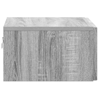 Mobiletto da notte a muro 2 pcs Grigio Sonoma 49 x 34,5 x 20 cm | homemem39