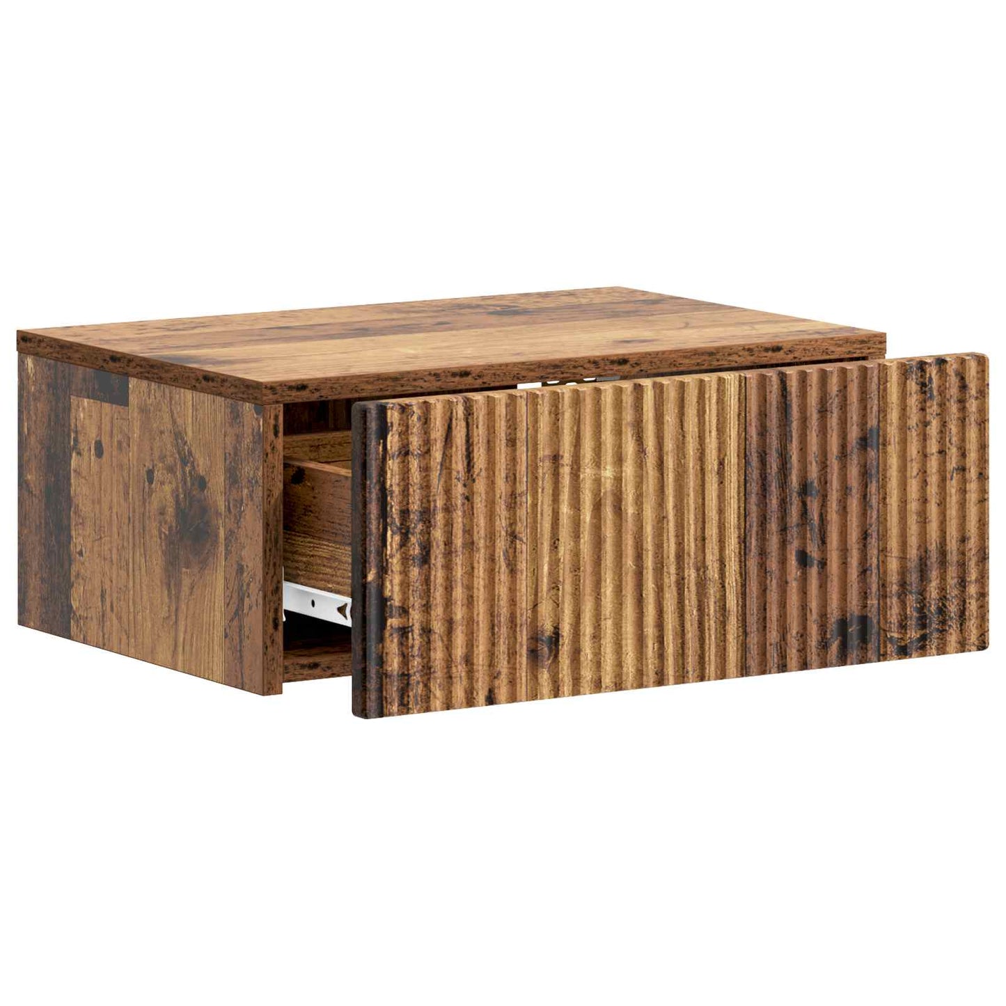 Mobiletto da notte a muro Legno antico 49 x 34,5 x 20 cm