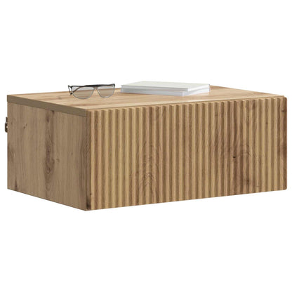 Mobiletto da notte a muro Rovere Artigianale 49 x 34,5 x 20 cm | homemem39