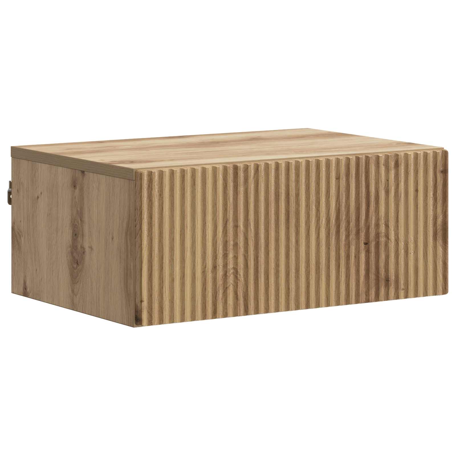 Mobiletto da notte a muro con cassetto 2 pcs Rovere Artigianale | homemem39