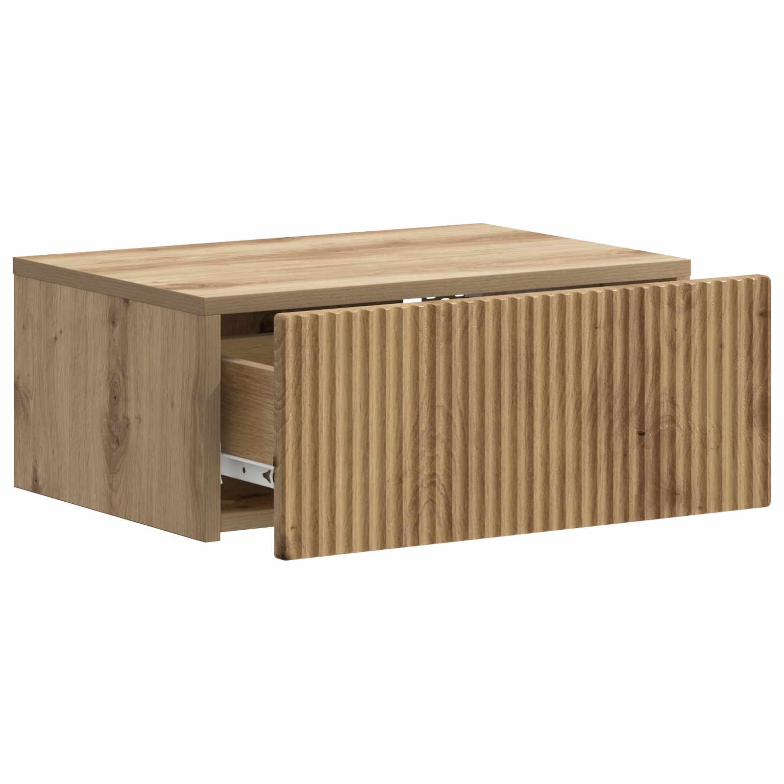 Mobiletto da notte a muro con cassetto 2 pcs Rovere Artigianale | homemem39