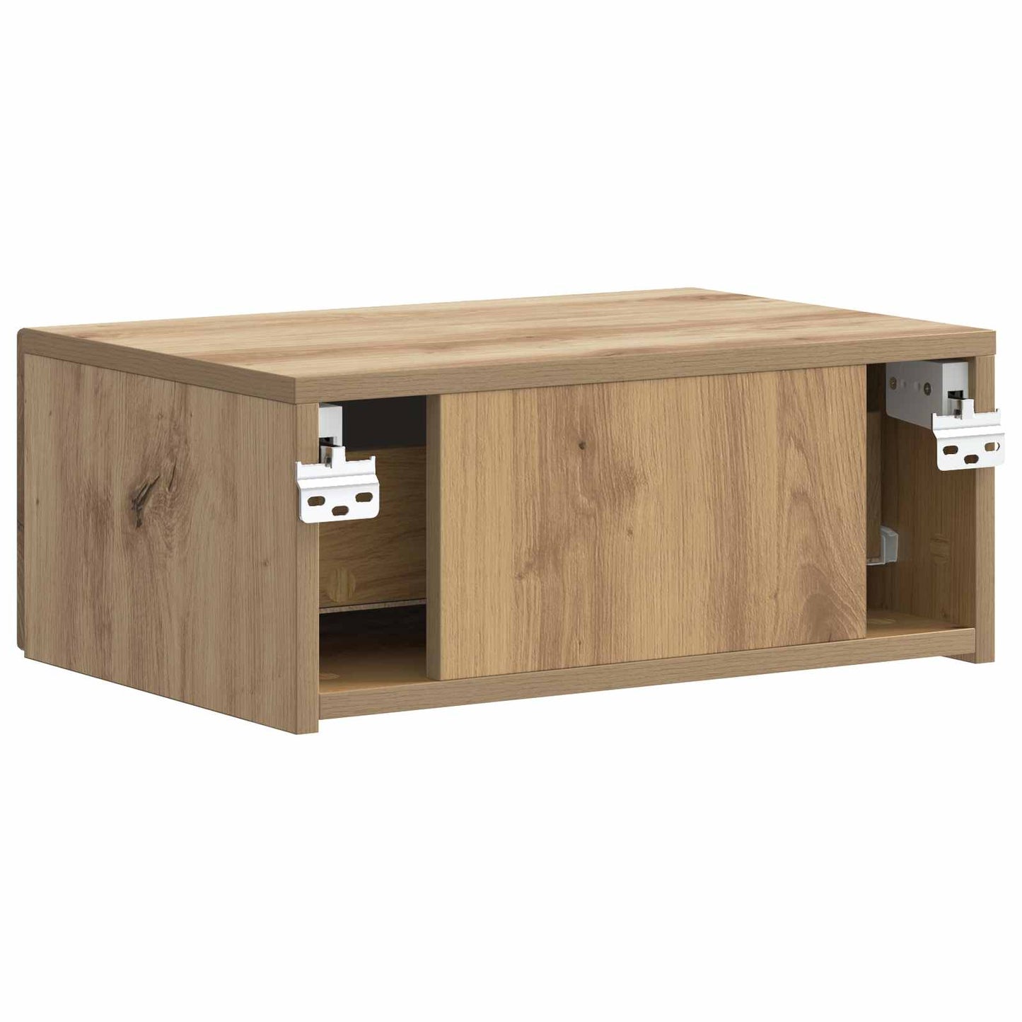 Mobiletto da notte a muro con cassetto 2 pcs Rovere Artigianale | homemem39