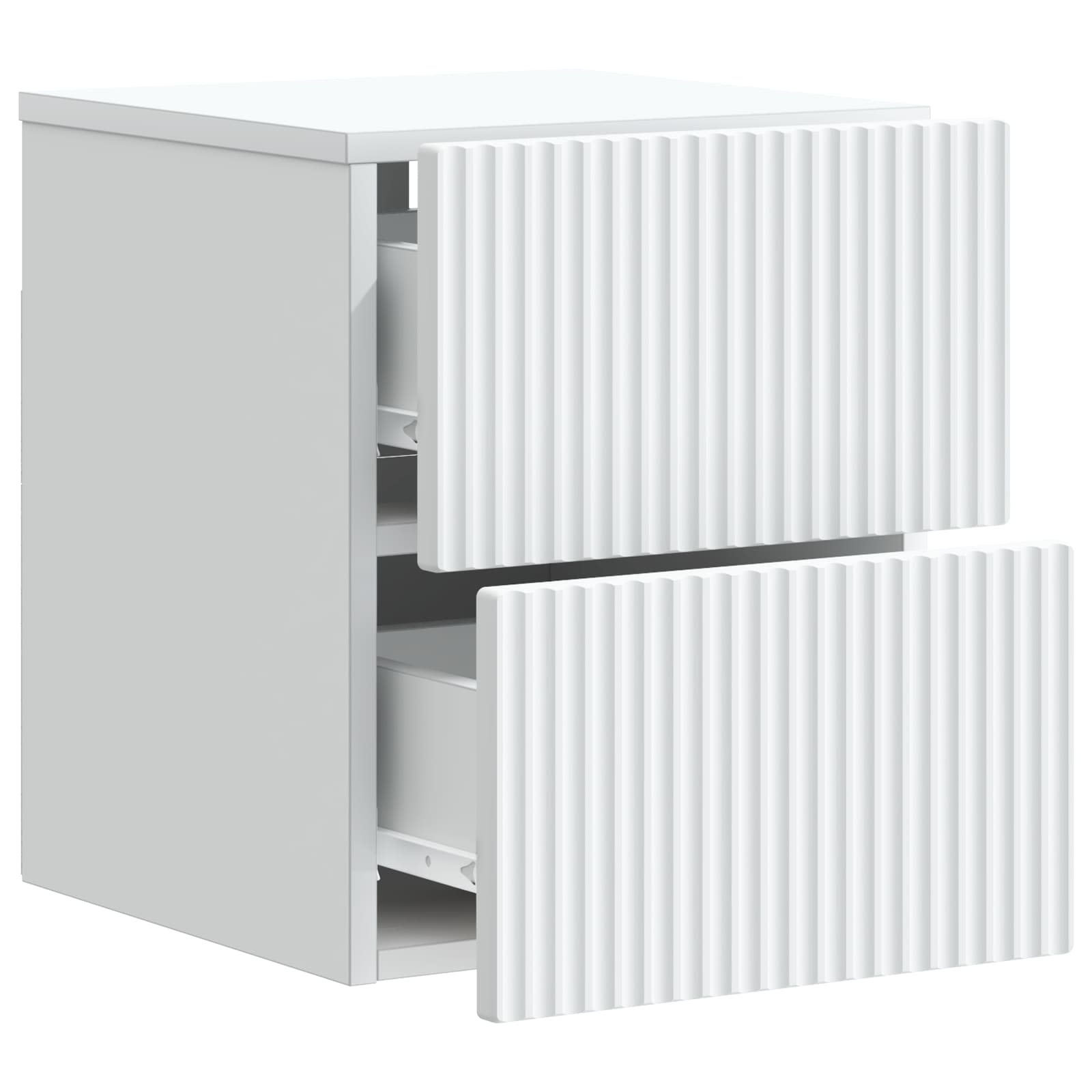 Mobiletto da notte a muro 2 pcs Bianco 33 x 34,5 x 40 cm | homemem39