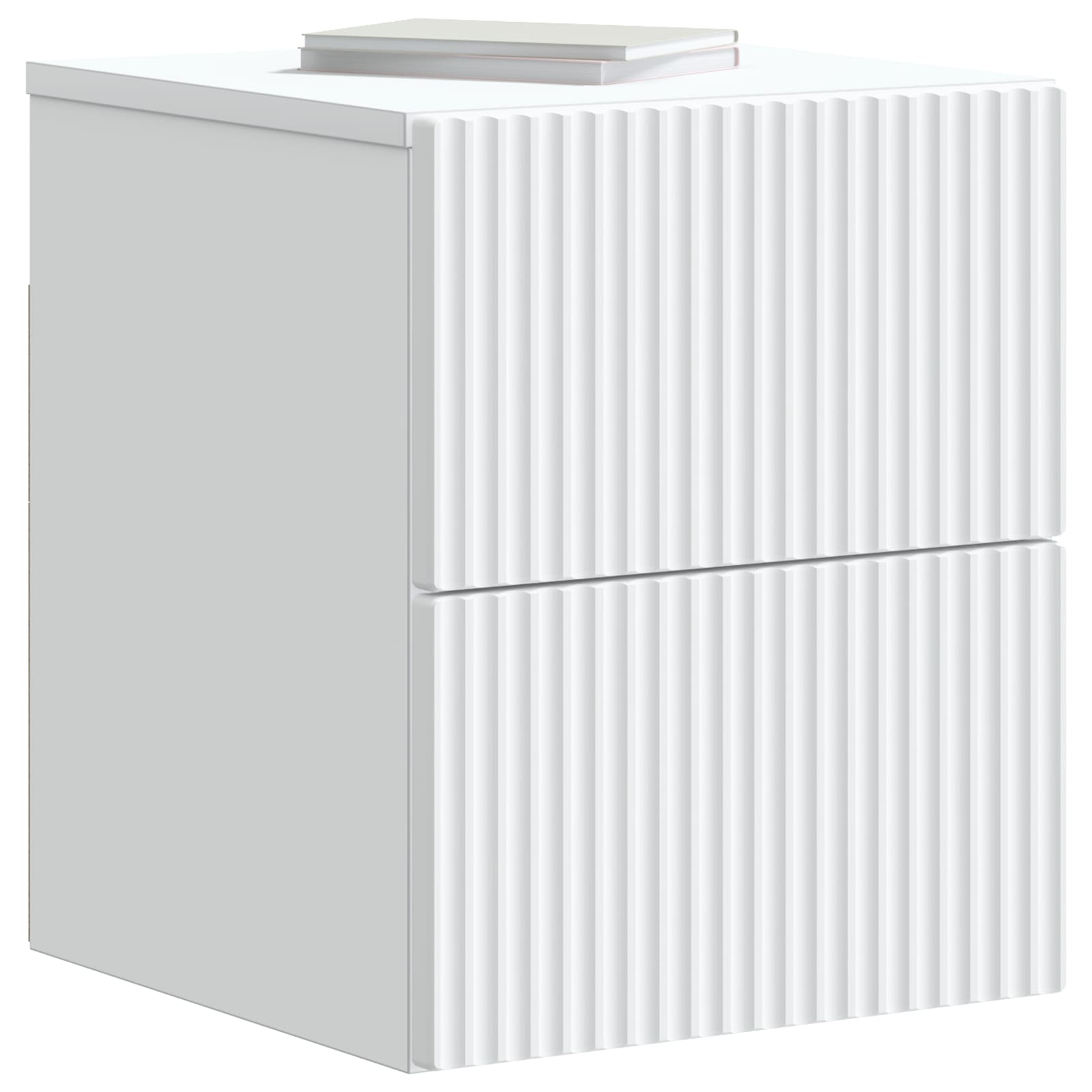 Mobiletto da notte a muro 2 pcs Bianco 33 x 34,5 x 40 cm | homemem39