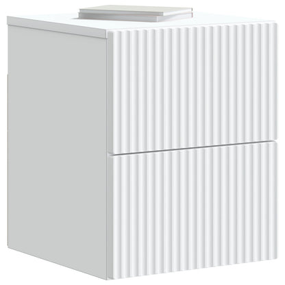 Mobiletto da notte a muro 2 pcs Bianco 33 x 34,5 x 40 cm | homemem39