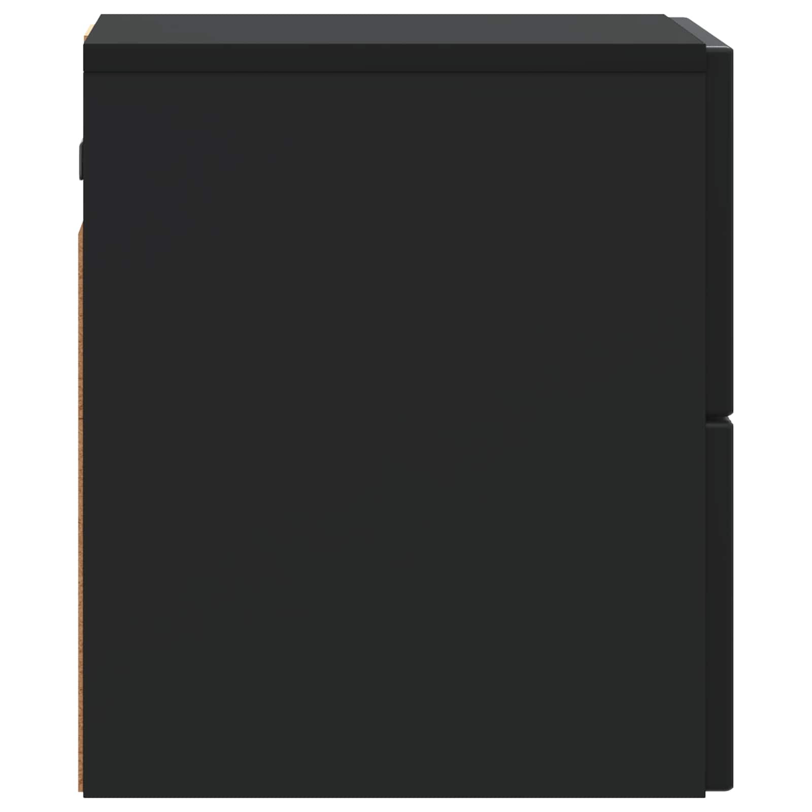 Mobiletto da notte a muro con cassetto Nero 33 x 34,5 x 40 cm | homemem39