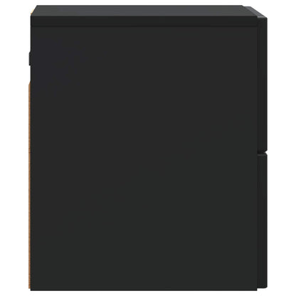 Mobiletto da notte a muro con cassetto Nero 33 x 34,5 x 40 cm | homemem39