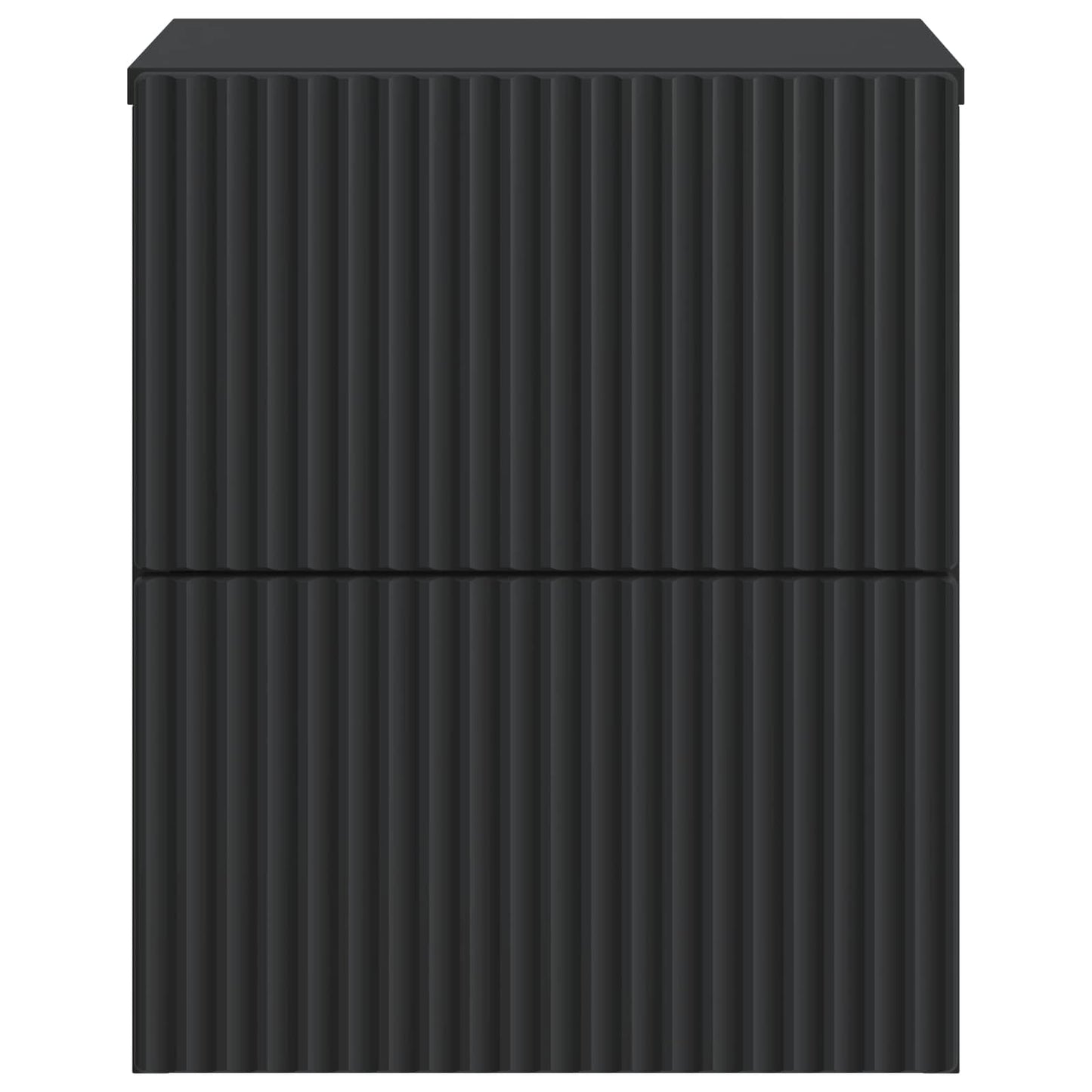 Mobiletto da notte a muro 2 pcs Nero 33 x 34,5 x 40 cm
