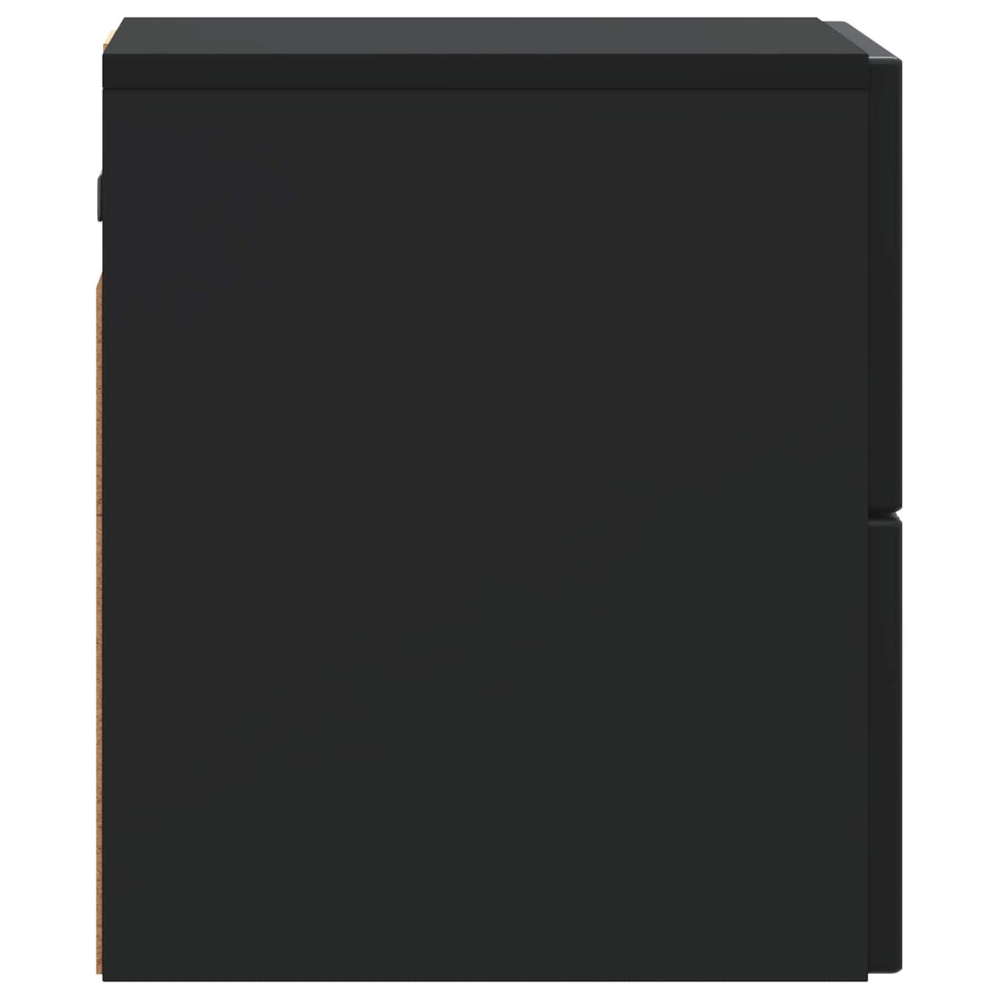 Mobiletto da notte a muro 2 pcs Nero 33 x 34,5 x 40 cm | homemem39