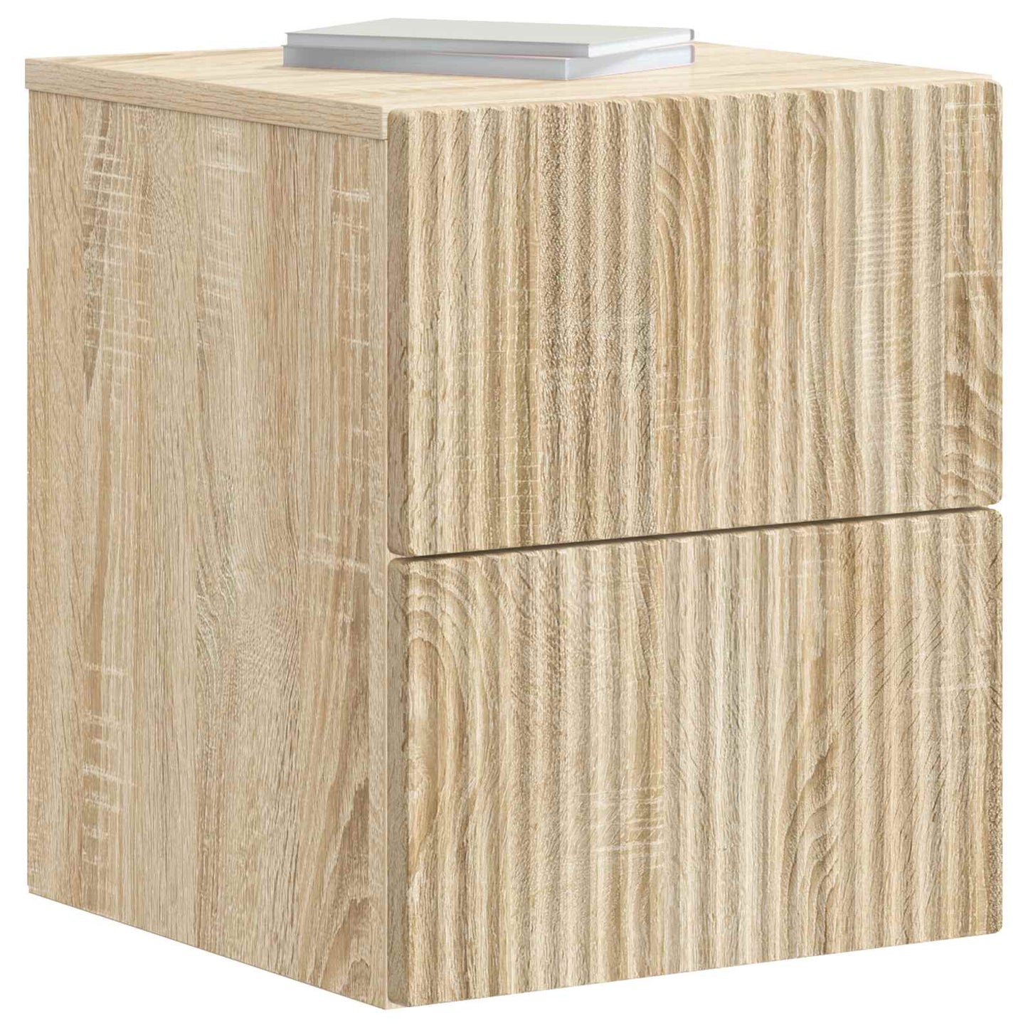 Mobiletto da notte a muro Rovere Sonoma 33 x 34,5 x 40 cm