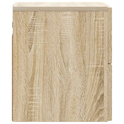 Mobiletto da notte a muro Rovere Sonoma 33 x 34,5 x 40 cm