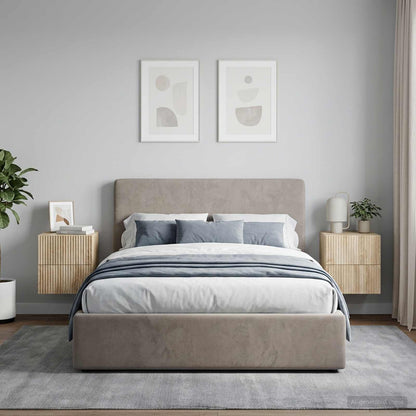 Mobiletto da notte a muro 2 pcs Rovere Sonoma 33 x 34,5 x 40 cm