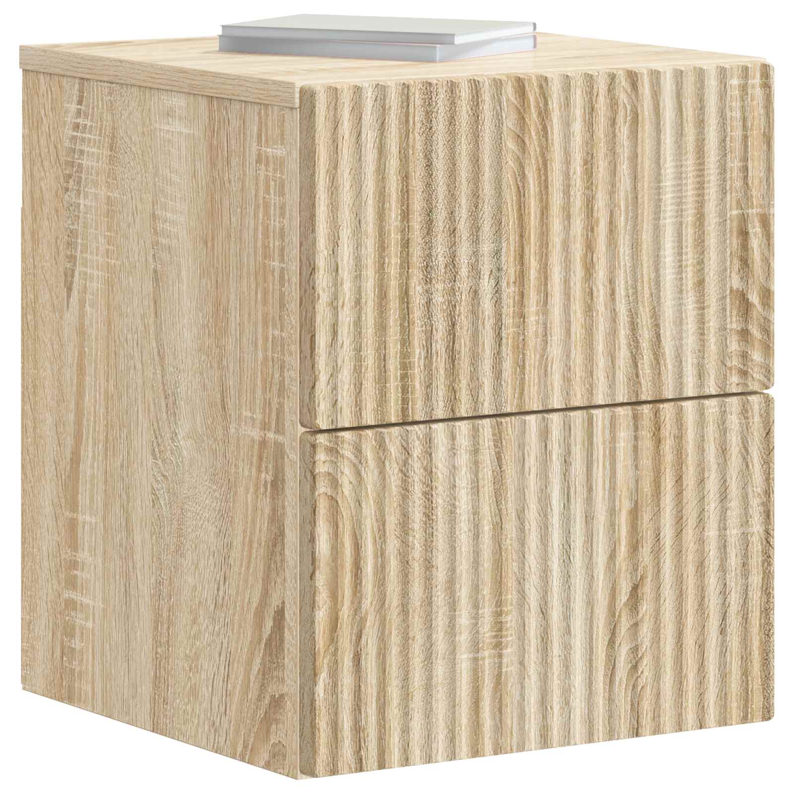 Mobiletto da notte a muro 2 pcs Rovere Sonoma 33 x 34,5 x 40 cm | homemem39