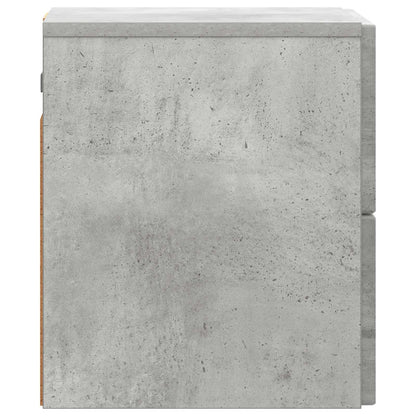 Mobiletto da notte a muro Grigio Cemento 33 x 34,5 x 40 cm | homemem39