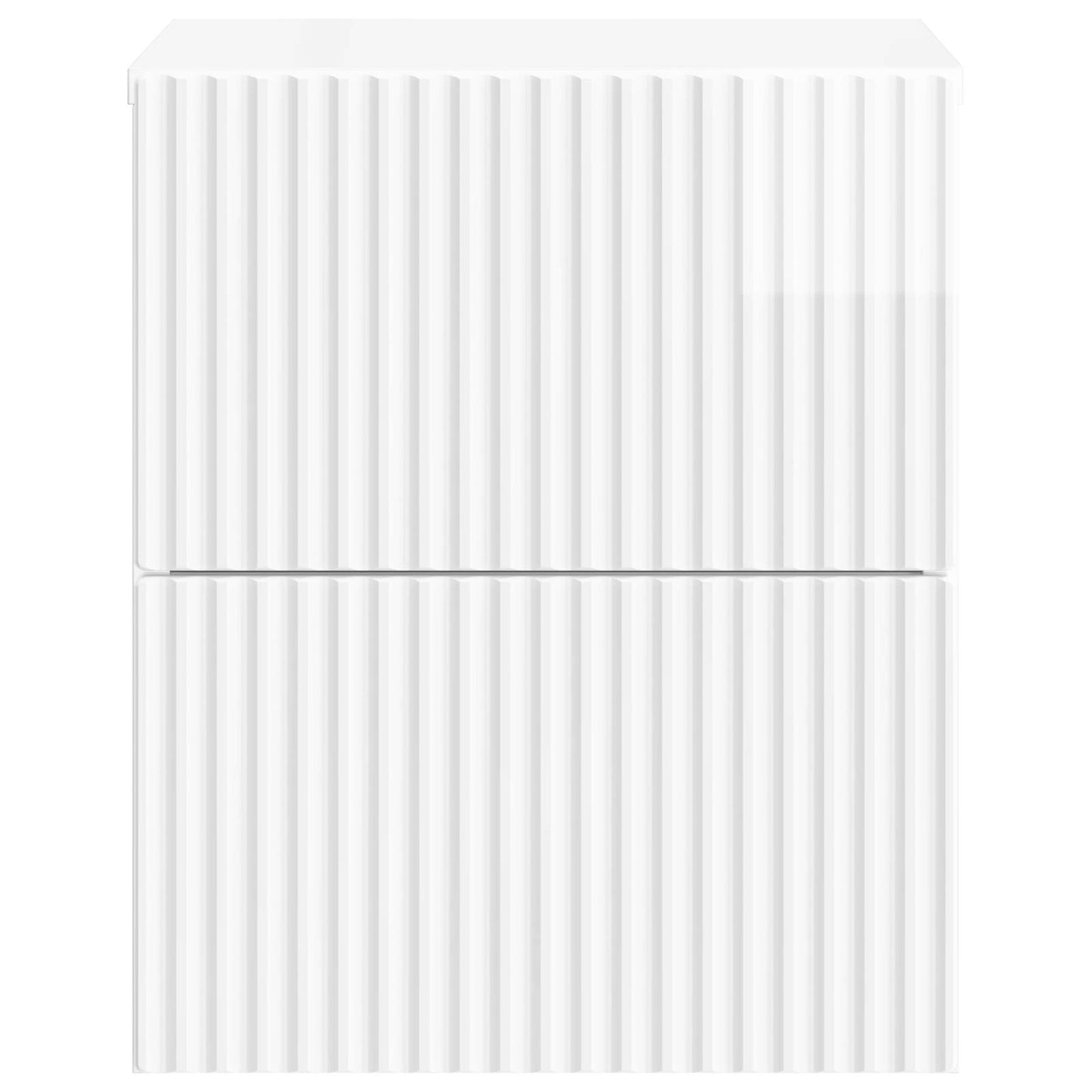 Mobiletto da notte a muro Bianco Lucido 33 x 34,5 x 40 cm | homemem39