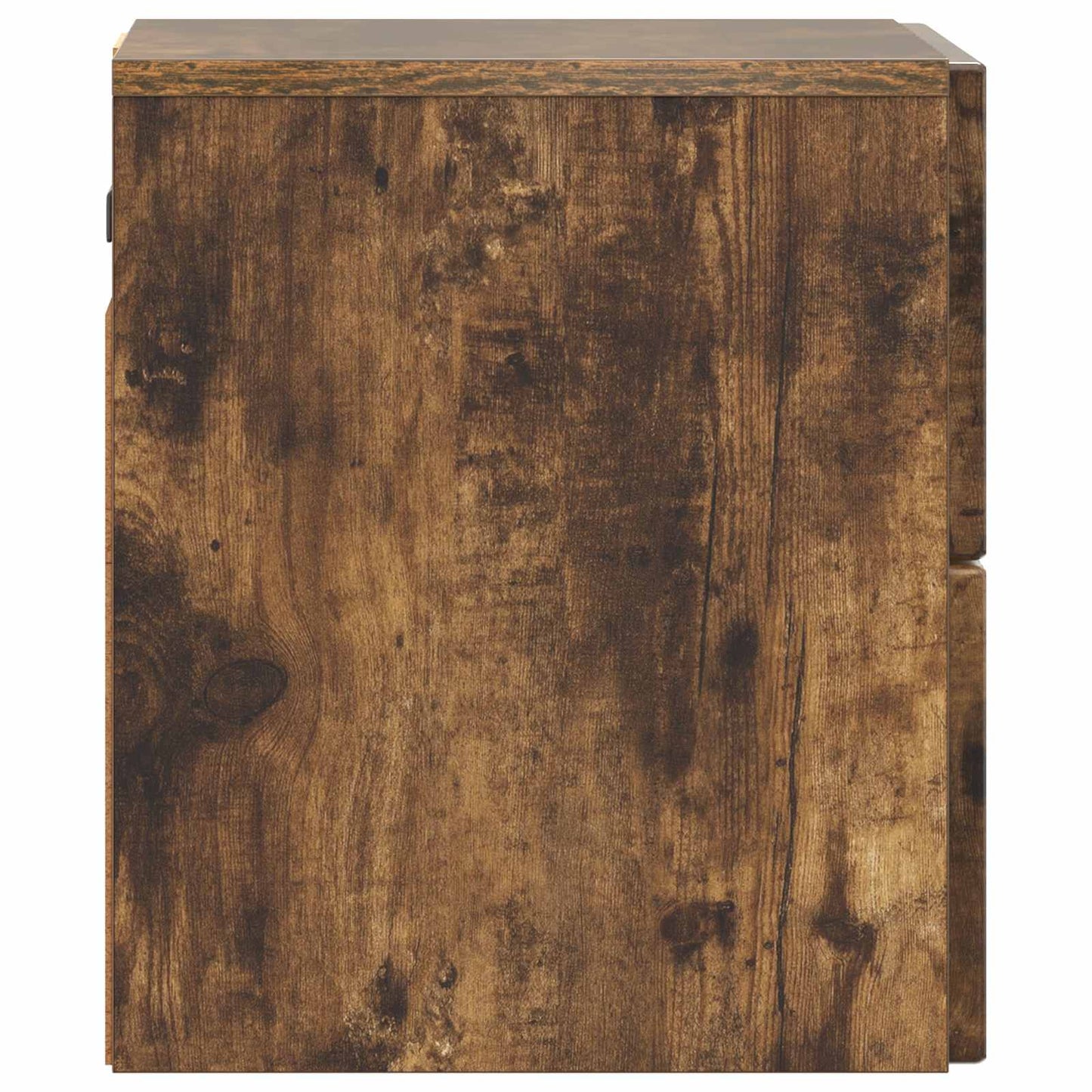 Mobiletto da notte a muro Rovere Fumo 33 x 34,5 x 40 cm
