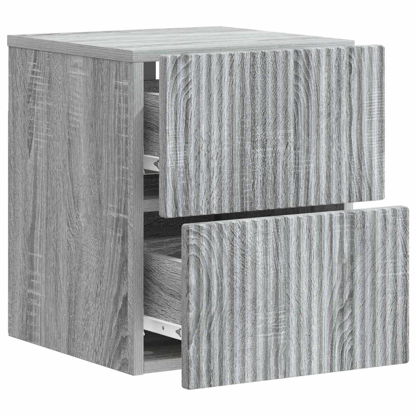 Mobiletto da notte a muro Grigio Sonoma 33 x 34,5 x 40 cm