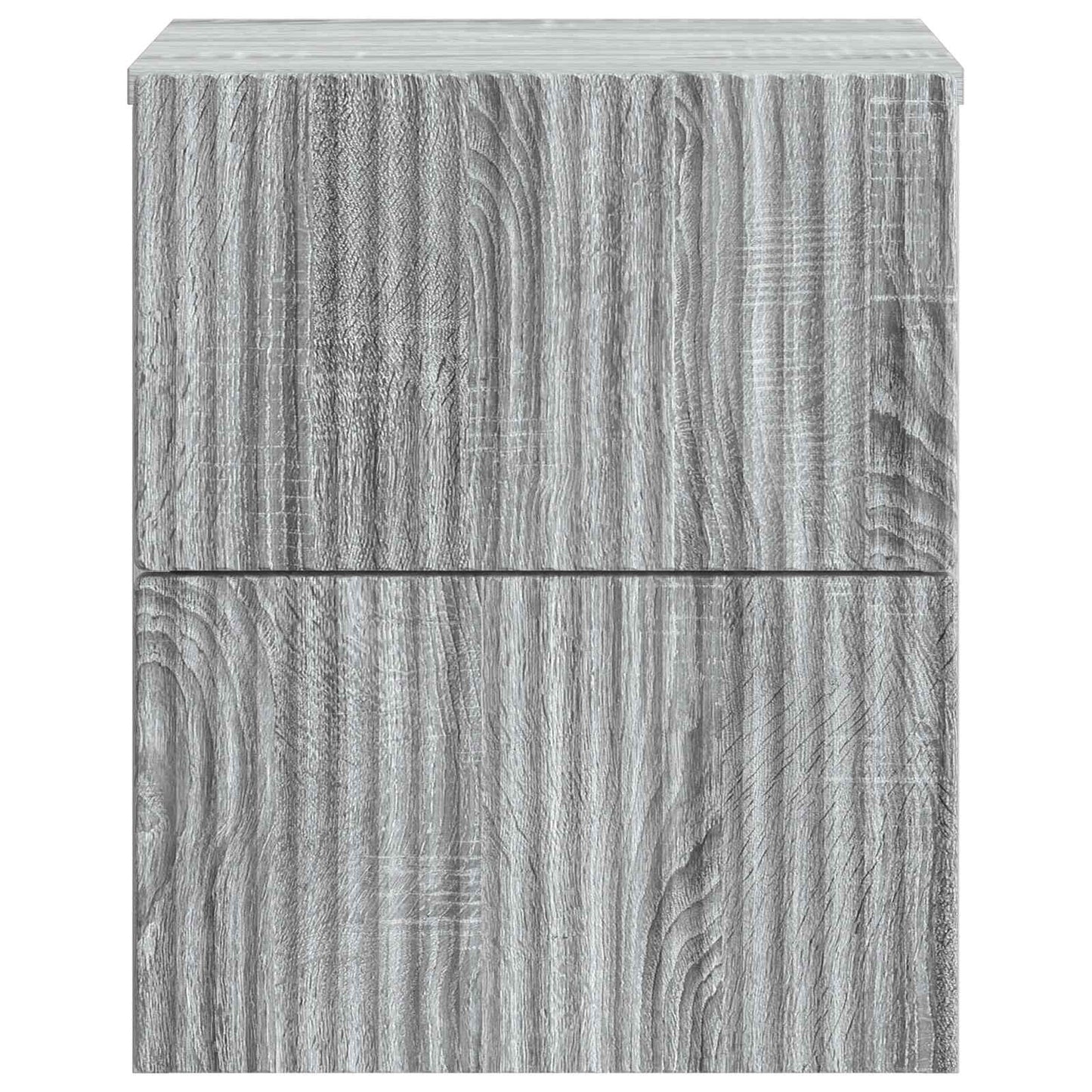 Mobiletto da notte a muro Grigio Sonoma 33 x 34,5 x 40 cm