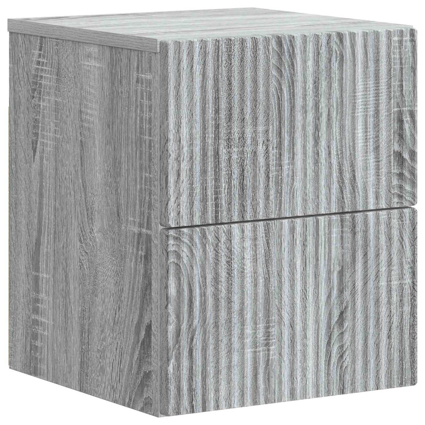 Mobiletto da notte a muro 2 pcs Grigio Sonoma 33 x 34,5 x 40 cm | homemem39