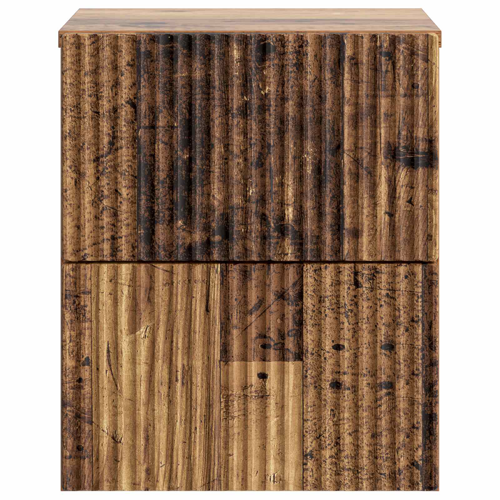 Mobiletto da notte a muro Legno antico 33 x 34,5 x 40 cm | homemem39