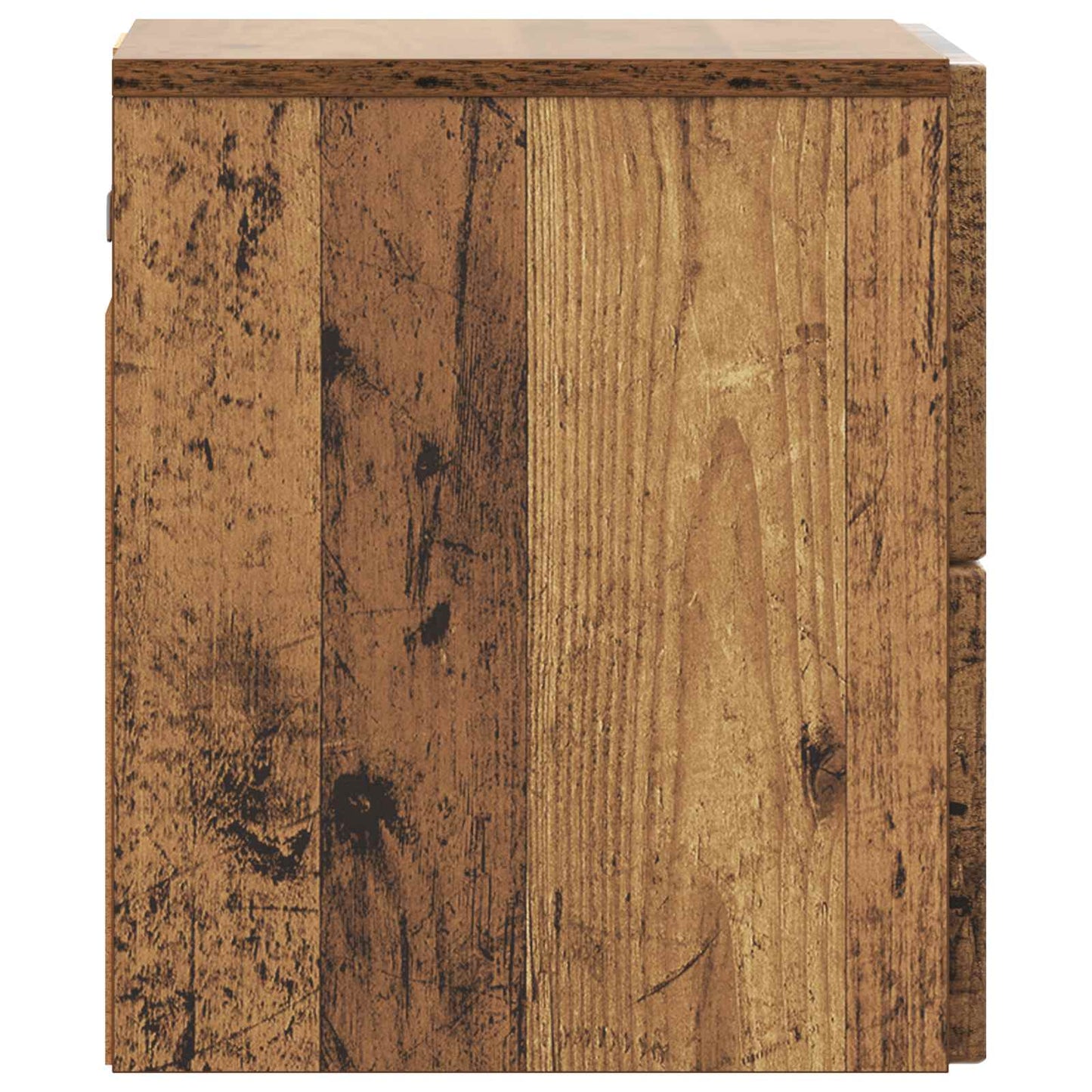Mobiletto da notte a muro 2 pcs Legno antico 33 x 34,5 x 40 cm | homemem39