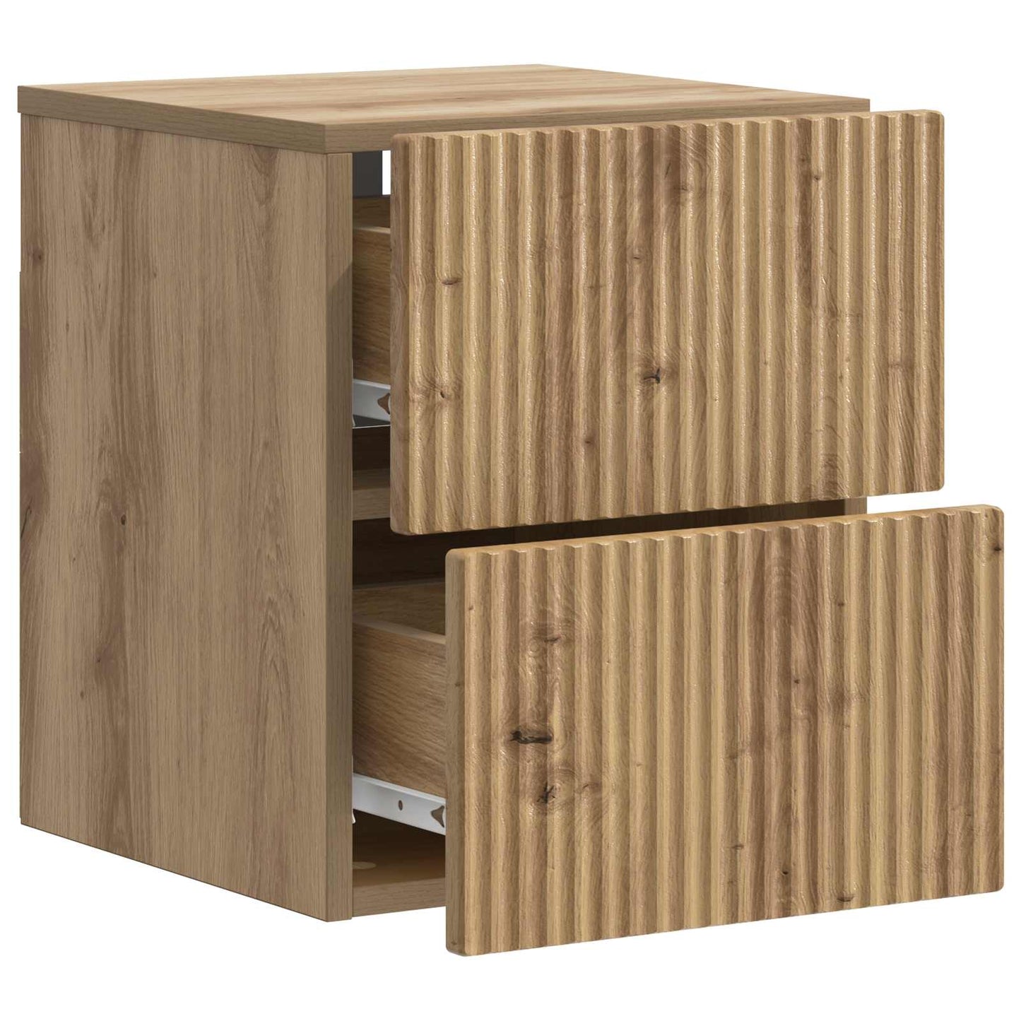 Mobiletto da notte a muro Rovere Artigianale 33 x 34,5 x 40 cm | homemem39