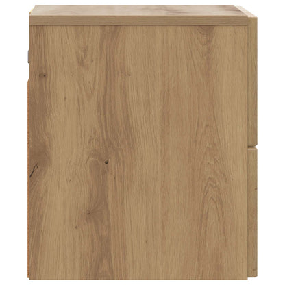Mobiletto da notte a muro con cassetto 2 pcs Rovere Artigianale | homemem39