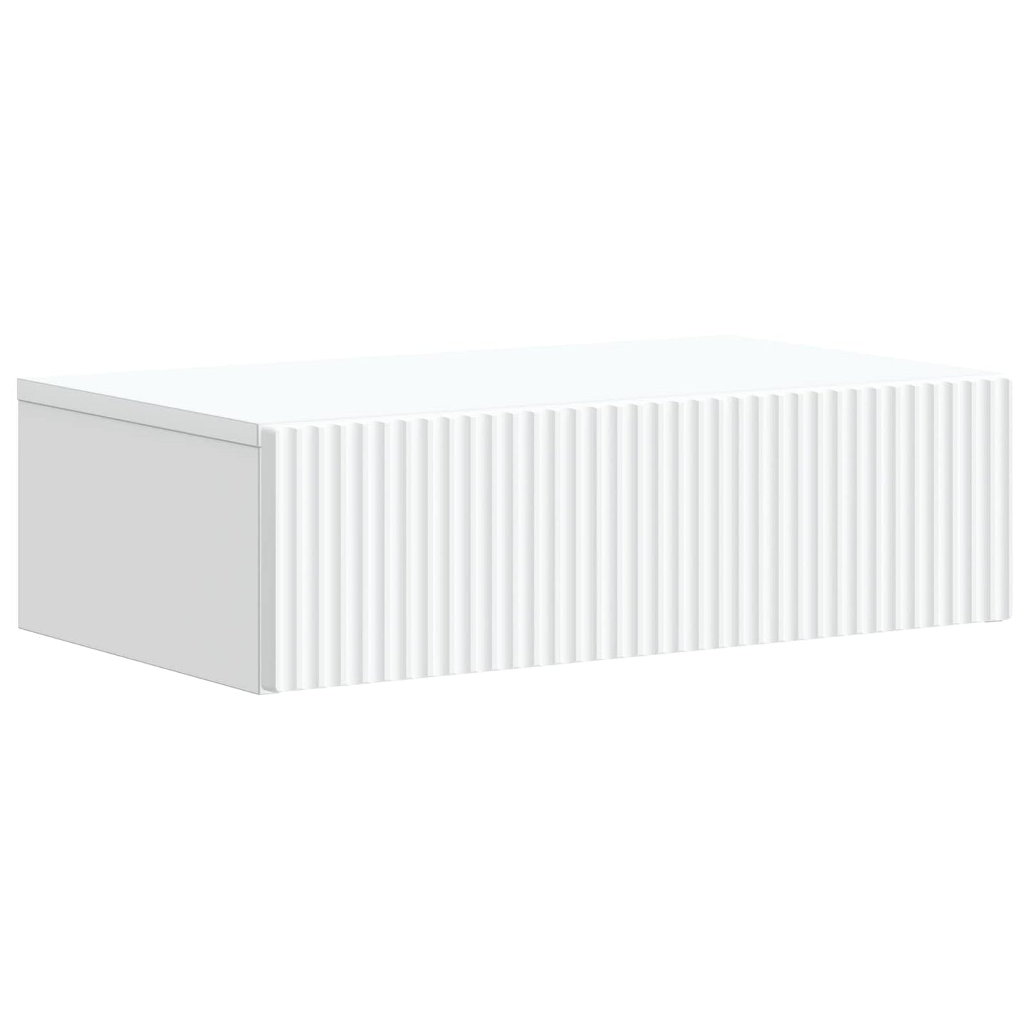 Tavolino da Parete Laterale Bianco 59 x 34,5 x 17 cm | homemem39