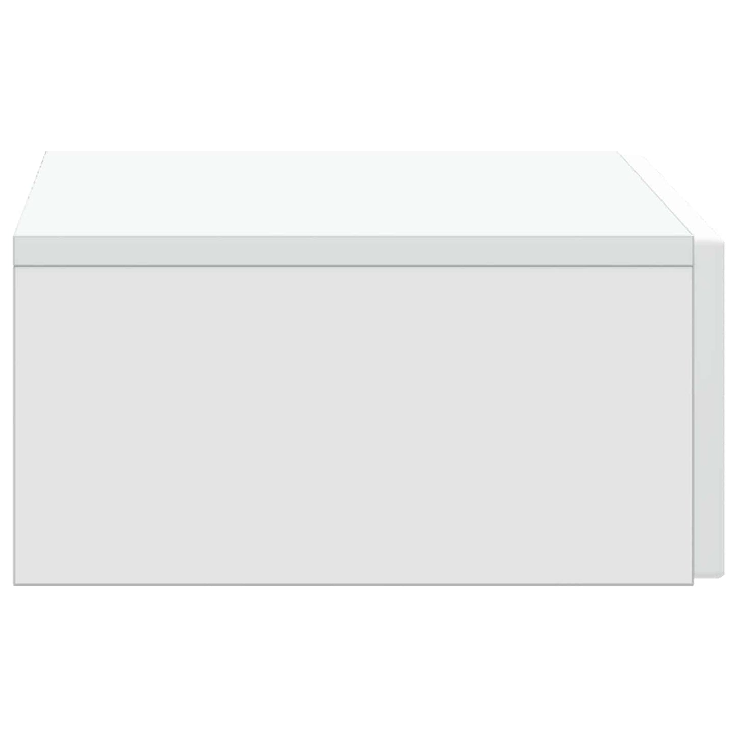 Tavolino da Parete Laterale Bianco 59 x 34,5 x 17 cm | homemem39