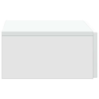 Tavolino da Parete Laterale Bianco 59 x 34,5 x 17 cm