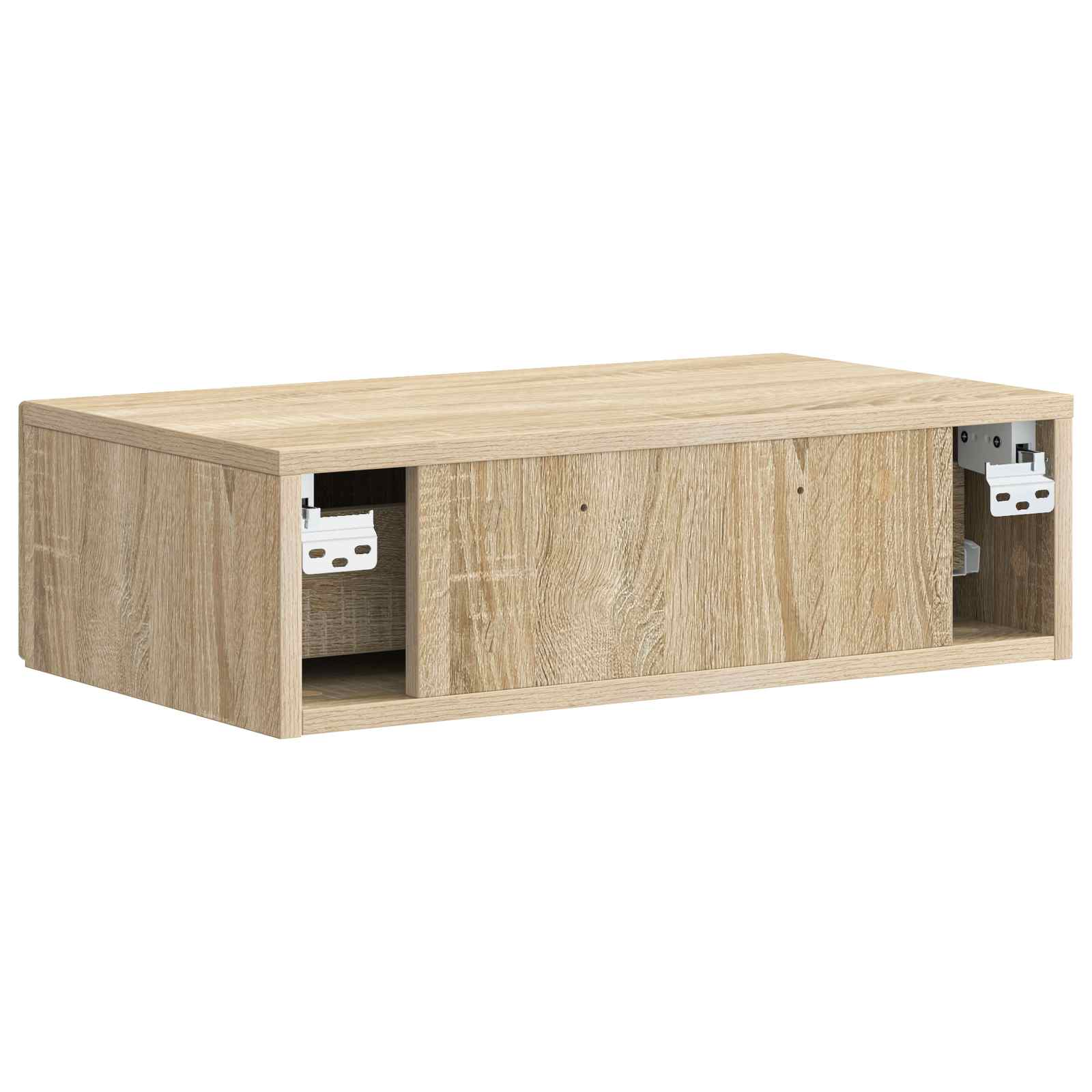 Tavolino da Parete Laterale Rovere Sonoma 59 x 34,5 x 17 cm | homemem39