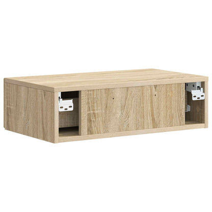 Tavolino da Parete Laterale Rovere Sonoma 59 x 34,5 x 17 cm | homemem39