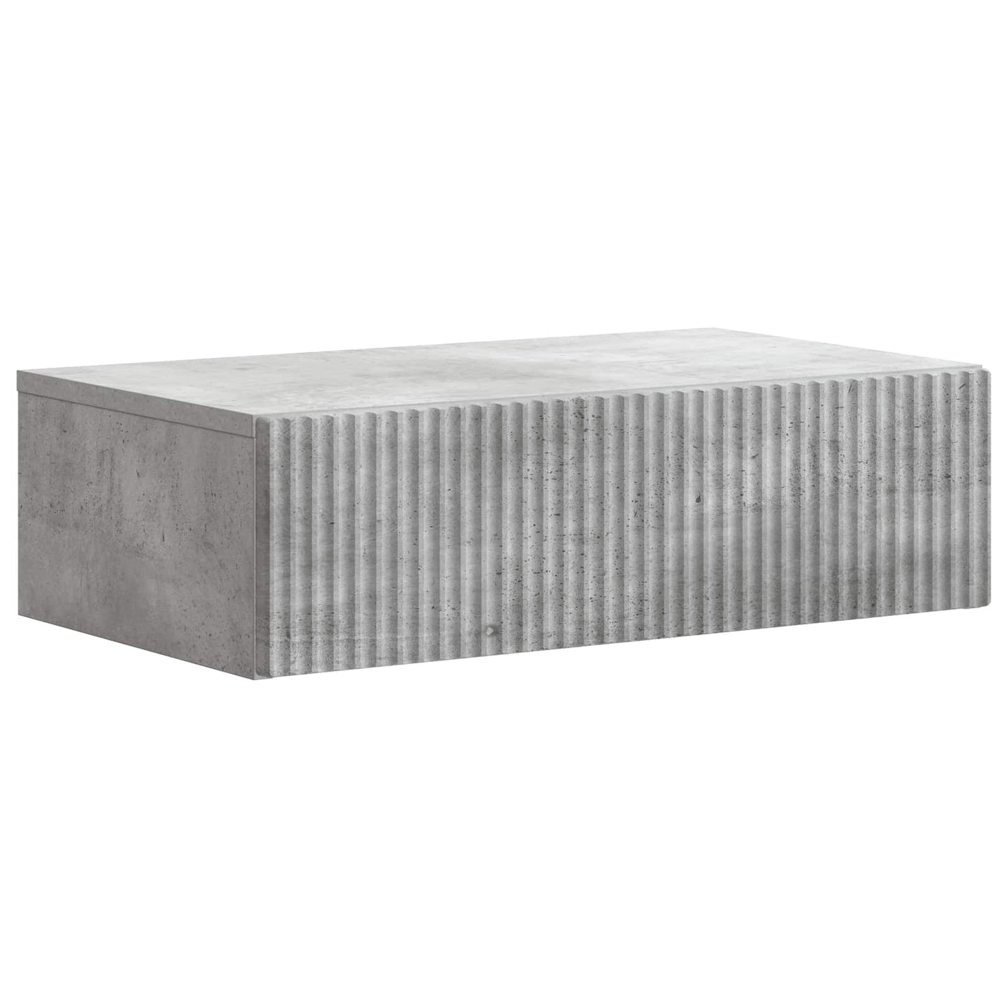 Tavolino da Parete Laterale Grigio Cemento 59 x 34,5 x 17 cm | homemem39
