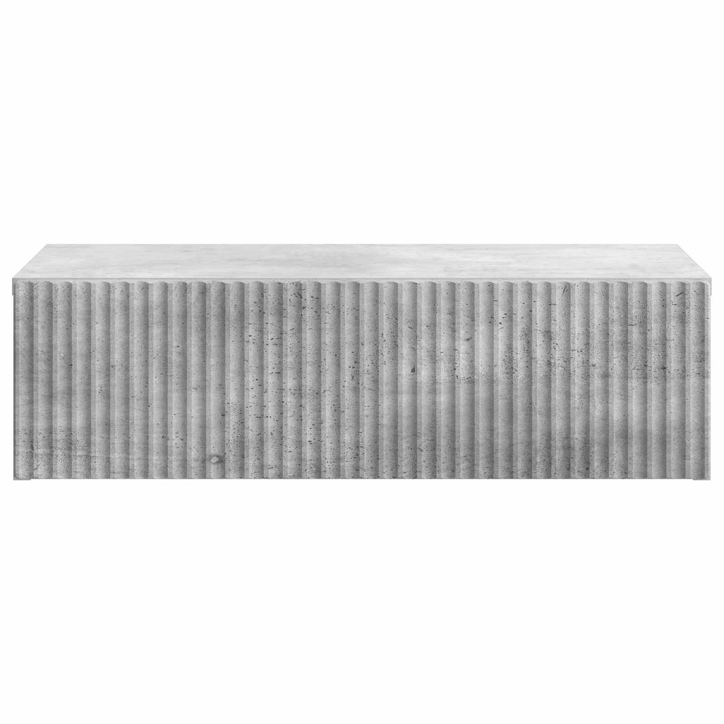 Tavolino da Parete Laterale Grigio Cemento 59 x 34,5 x 17 cm | homemem39