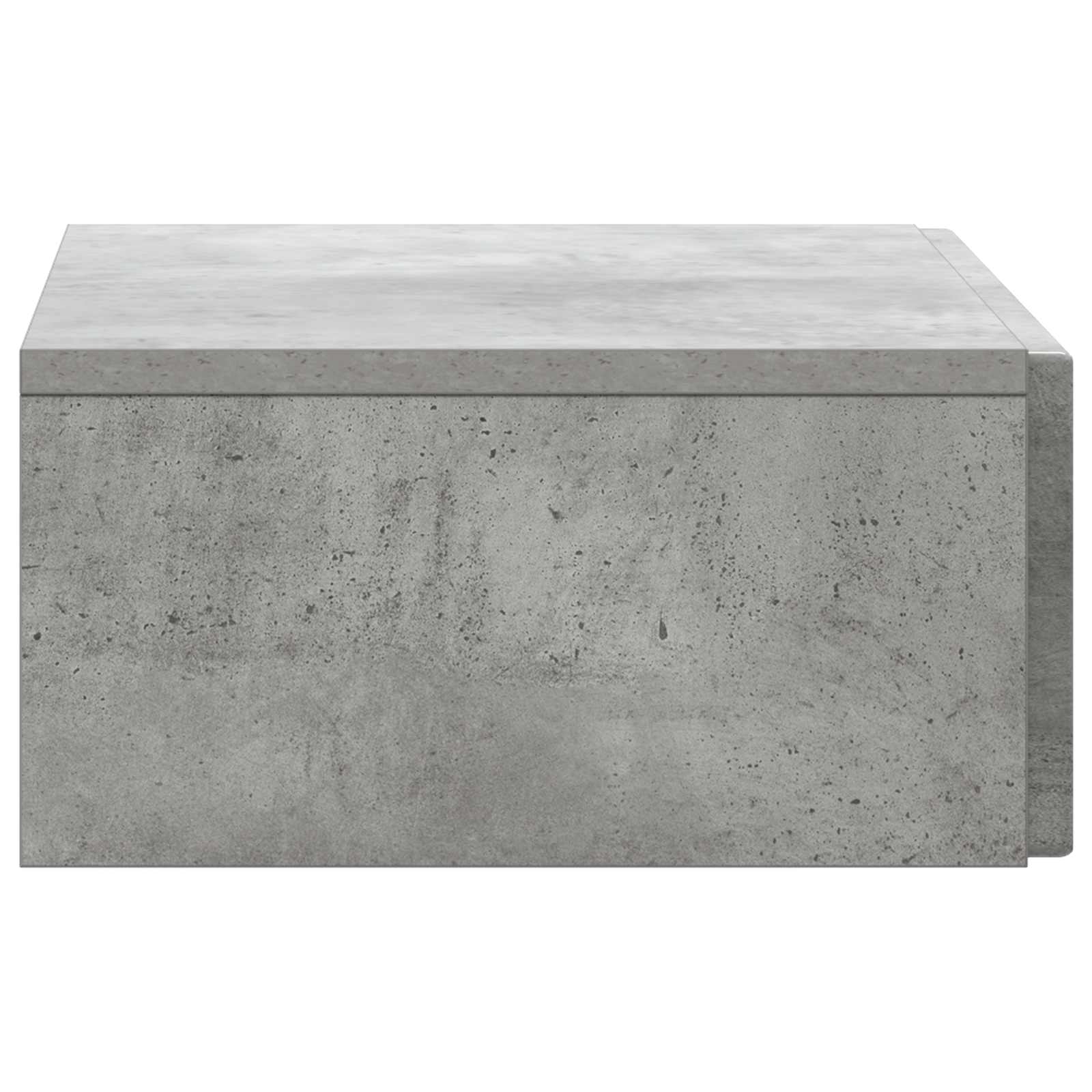Tavolino da Parete Laterale Grigio Cemento 59 x 34,5 x 17 cm | homemem39