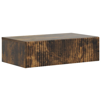 Tavolino da Parete Laterale Rovere Fumo 59 x 34,5 x 17 cm | homemem39