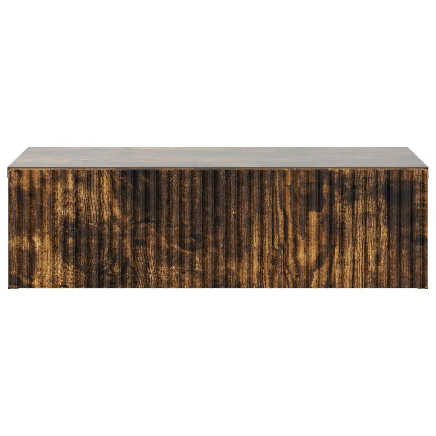 Tavolino da Parete Laterale Rovere Fumo 59 x 34,5 x 17 cm