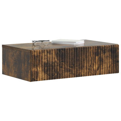 Tavolino da Parete Laterale Rovere Fumo 59 x 34,5 x 17 cm | homemem39