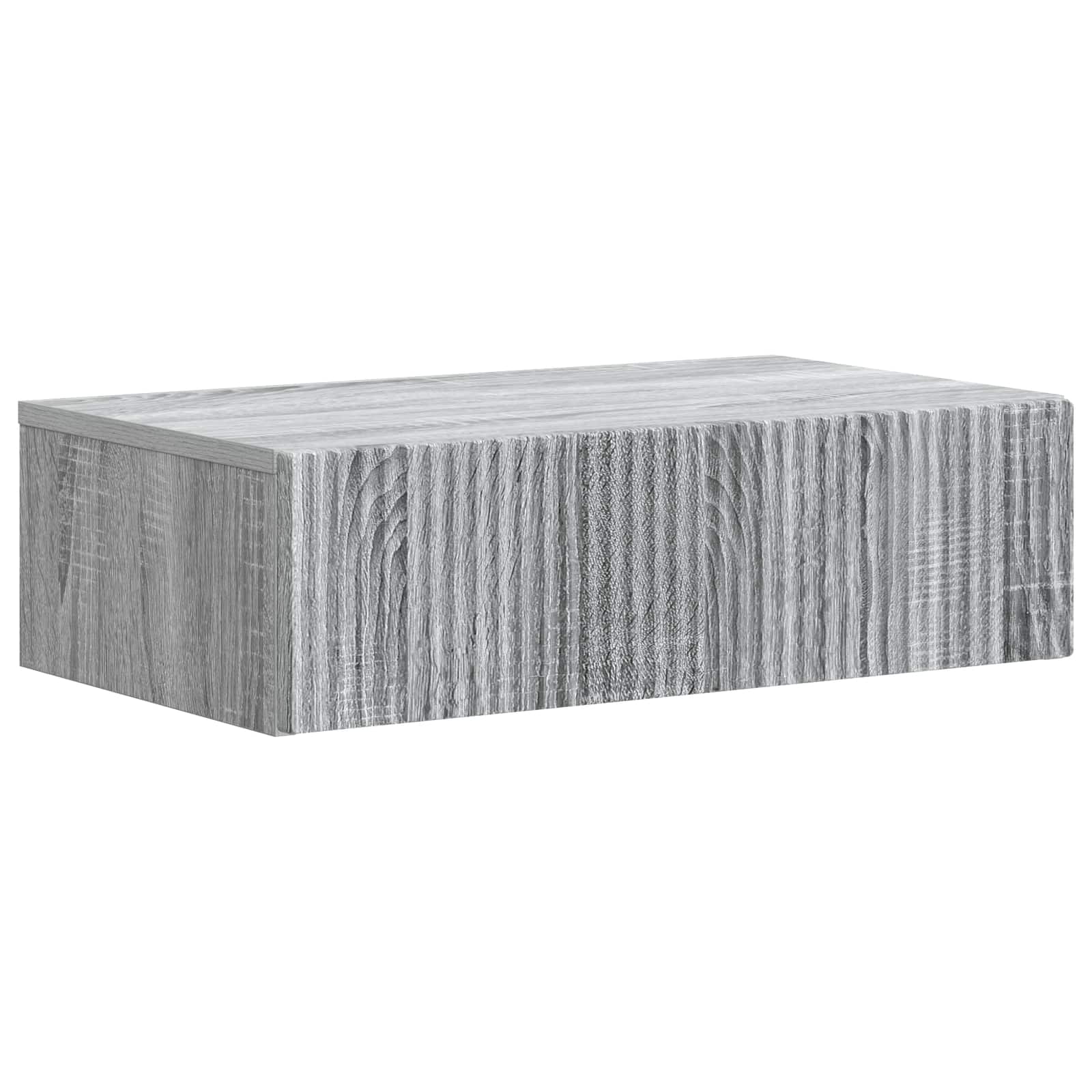 Tavolino da Parete Laterale Grigio Sonoma 59 x 34,5 x 17 cm | homemem39