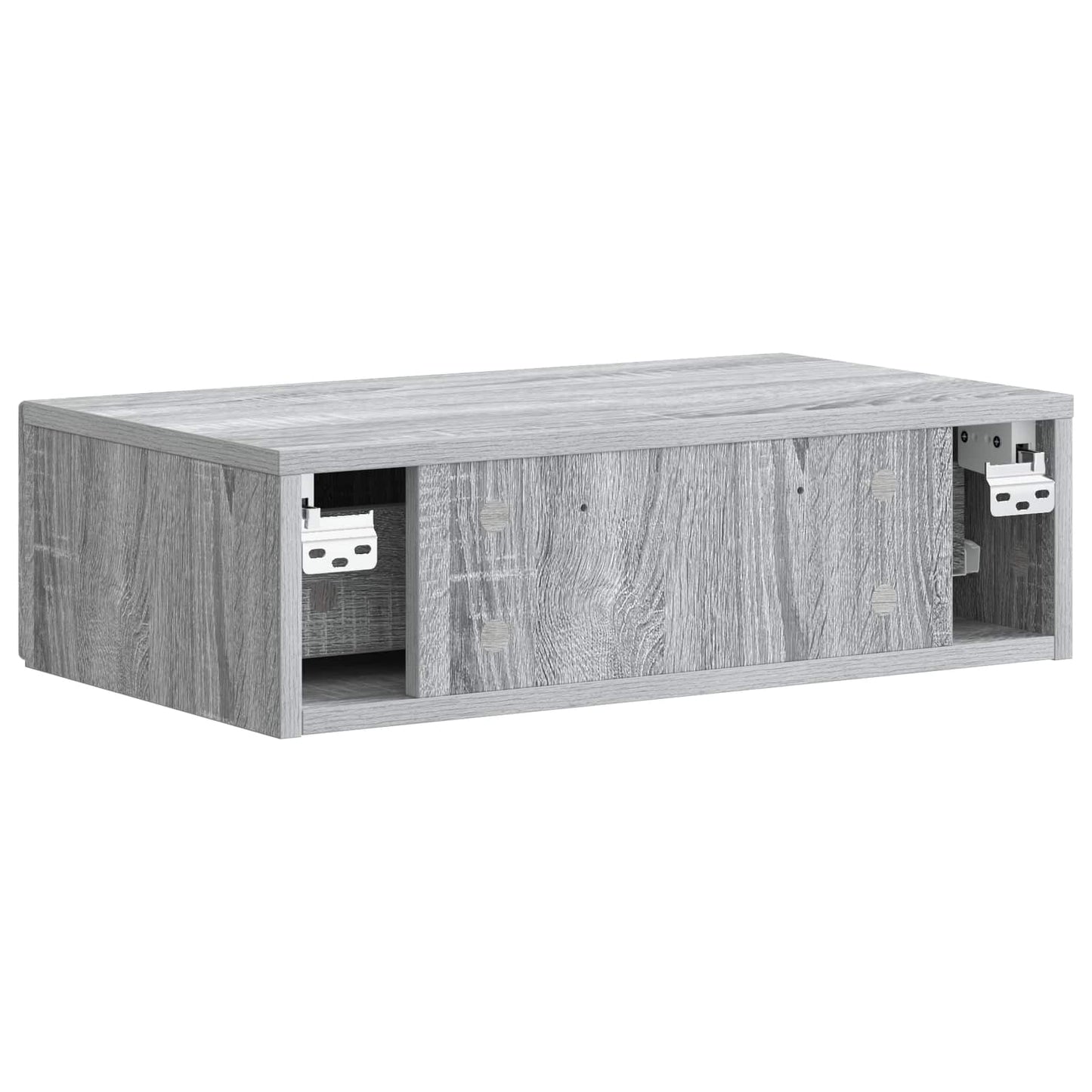 Tavolino da Parete Laterale Grigio Sonoma 59 x 34,5 x 17 cm | homemem39