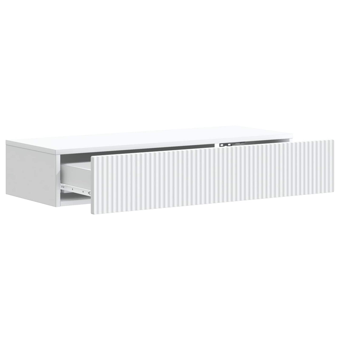 Tavolino da Parete Laterale Bianco 87,5 x 34,5 x 17 cm