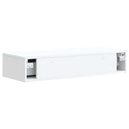 Tavolino da Parete Laterale Bianco 87,5 x 34,5 x 17 cm | homemem39