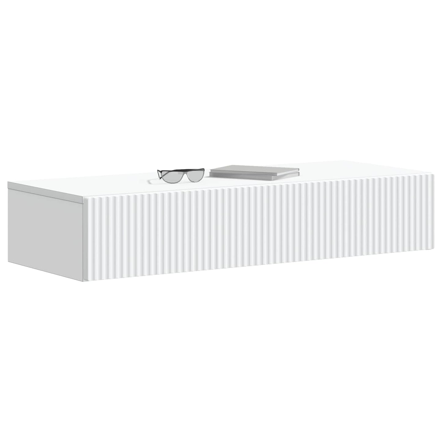 Tavolino da Parete Laterale Bianco 87,5 x 34,5 x 17 cm | homemem39